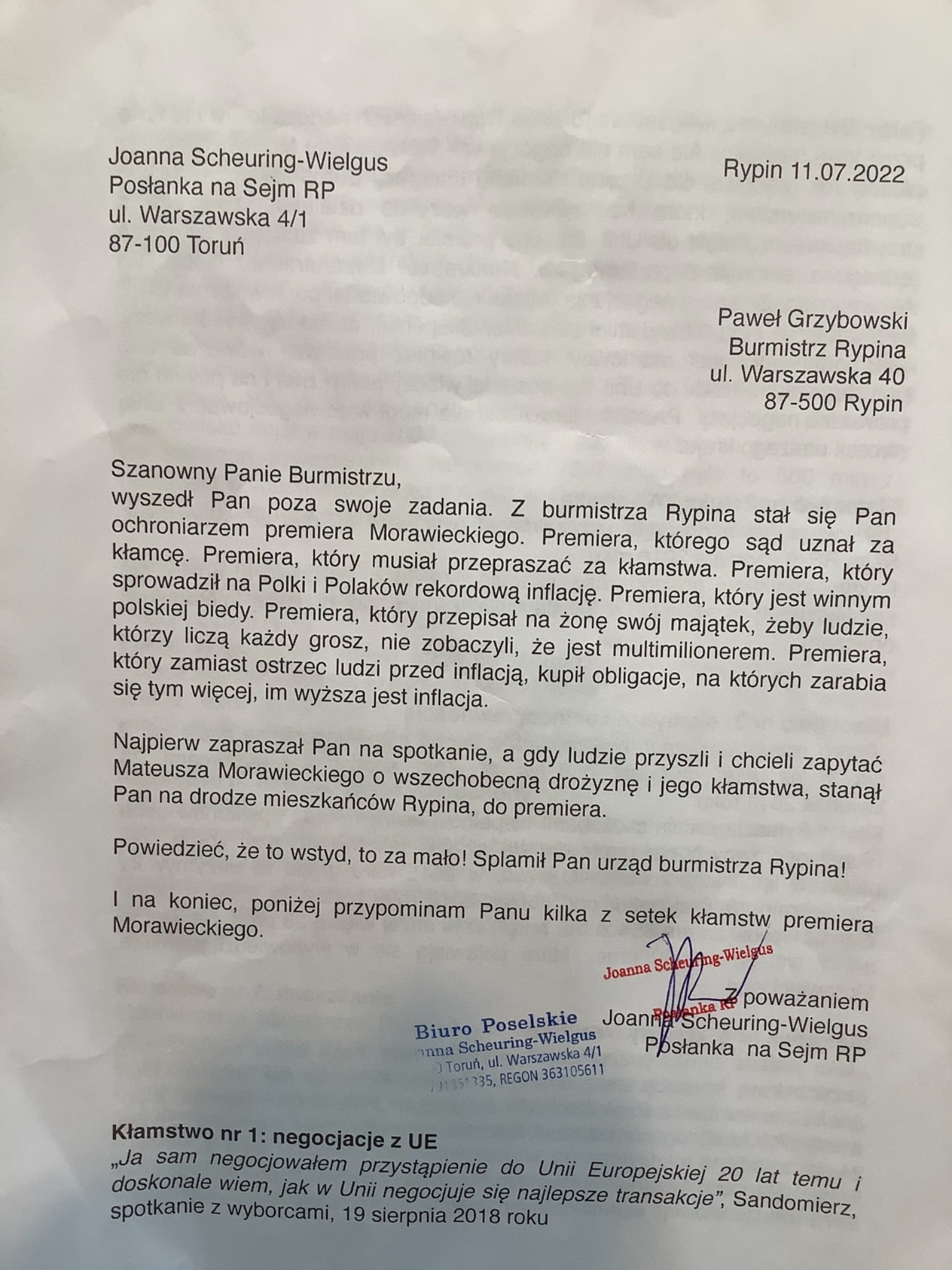 pismo Rypin 110722